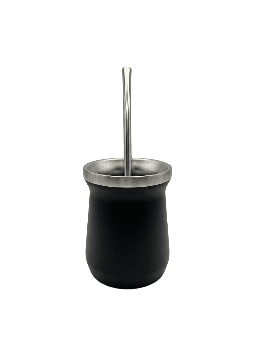 Mate de acero con bombilla 160 ml